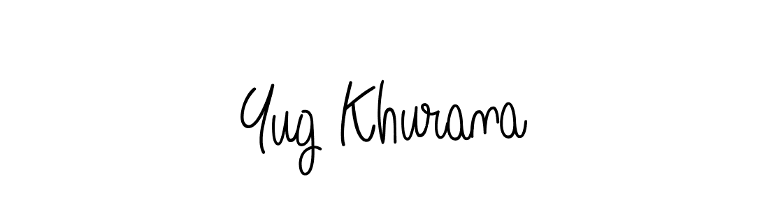 How to Draw Yug Khurana signature style? Angelique-Rose-font-FFP is a latest design signature styles for name Yug Khurana. Yug Khurana signature style 5 images and pictures png