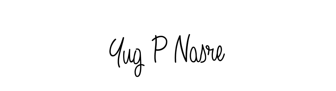 Check out images of Autograph of Yug P Nasre name. Actor Yug P Nasre Signature Style. Angelique-Rose-font-FFP is a professional sign style online. Yug P Nasre signature style 5 images and pictures png