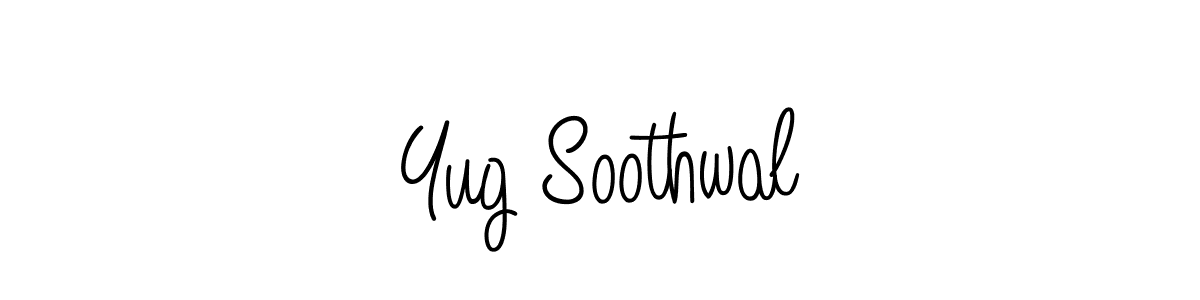 How to make Yug Soothwal name signature. Use Angelique-Rose-font-FFP style for creating short signs online. This is the latest handwritten sign. Yug Soothwal signature style 5 images and pictures png