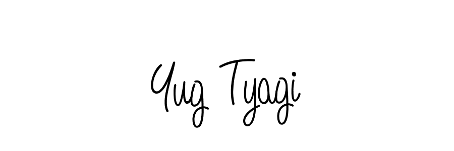 Create a beautiful signature design for name Yug Tyagi. With this signature (Angelique-Rose-font-FFP) fonts, you can make a handwritten signature for free. Yug Tyagi signature style 5 images and pictures png