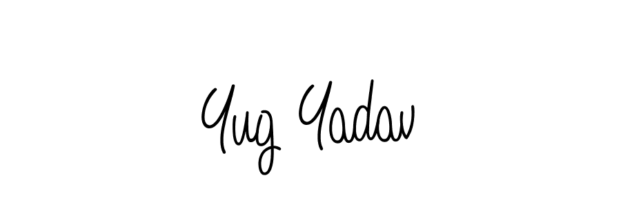 How to make Yug Yadav signature? Angelique-Rose-font-FFP is a professional autograph style. Create handwritten signature for Yug Yadav name. Yug Yadav signature style 5 images and pictures png