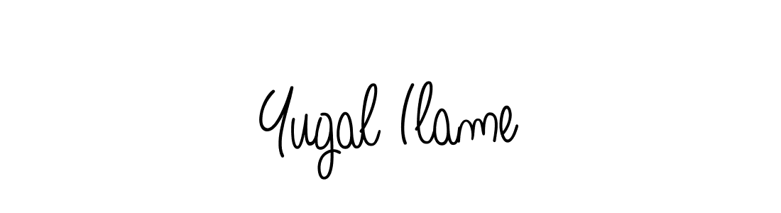 Angelique-Rose-font-FFP is a professional signature style that is perfect for those who want to add a touch of class to their signature. It is also a great choice for those who want to make their signature more unique. Get Yugal Ilame name to fancy signature for free. Yugal Ilame signature style 5 images and pictures png