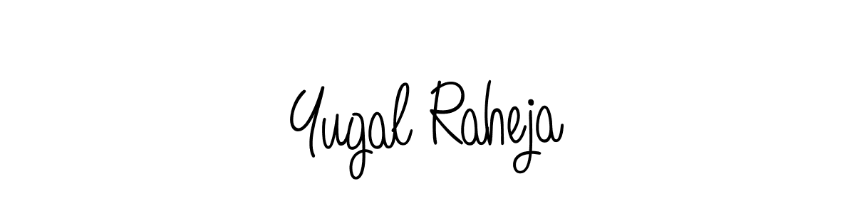 Design your own signature with our free online signature maker. With this signature software, you can create a handwritten (Angelique-Rose-font-FFP) signature for name Yugal Raheja. Yugal Raheja signature style 5 images and pictures png