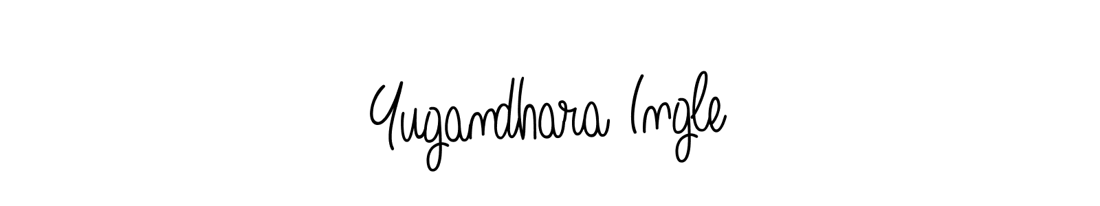 Check out images of Autograph of Yugandhara Ingle name. Actor Yugandhara Ingle Signature Style. Angelique-Rose-font-FFP is a professional sign style online. Yugandhara Ingle signature style 5 images and pictures png