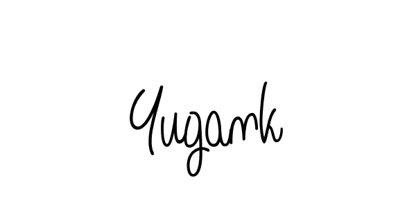 You should practise on your own different ways (Angelique-Rose-font-FFP) to write your name (Yugank) in signature. don't let someone else do it for you. Yugank signature style 5 images and pictures png