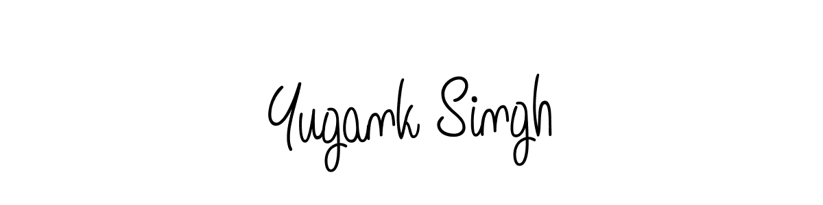 How to make Yugank Singh name signature. Use Angelique-Rose-font-FFP style for creating short signs online. This is the latest handwritten sign. Yugank Singh signature style 5 images and pictures png