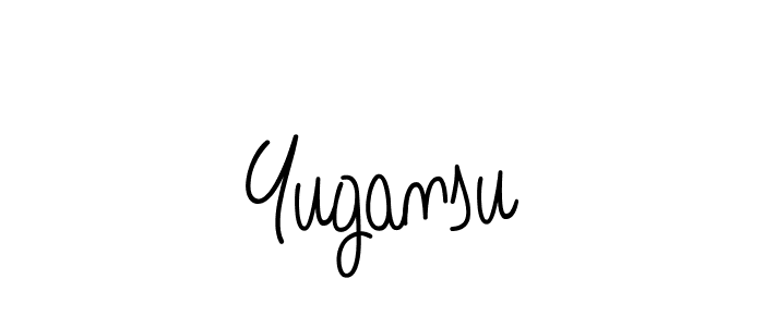 How to make Yugansu signature? Angelique-Rose-font-FFP is a professional autograph style. Create handwritten signature for Yugansu name. Yugansu signature style 5 images and pictures png