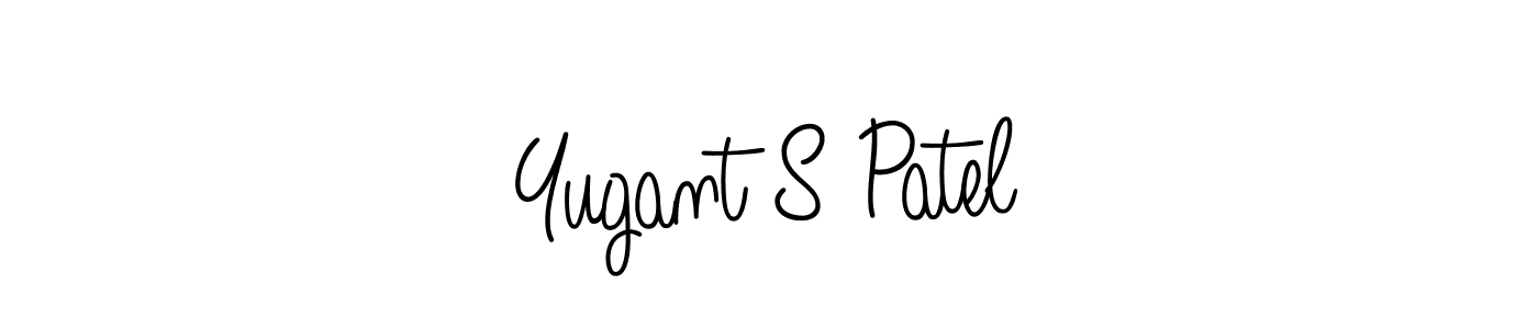 if you are searching for the best signature style for your name Yugant S Patel. so please give up your signature search. here we have designed multiple signature styles  using Angelique-Rose-font-FFP. Yugant S Patel signature style 5 images and pictures png