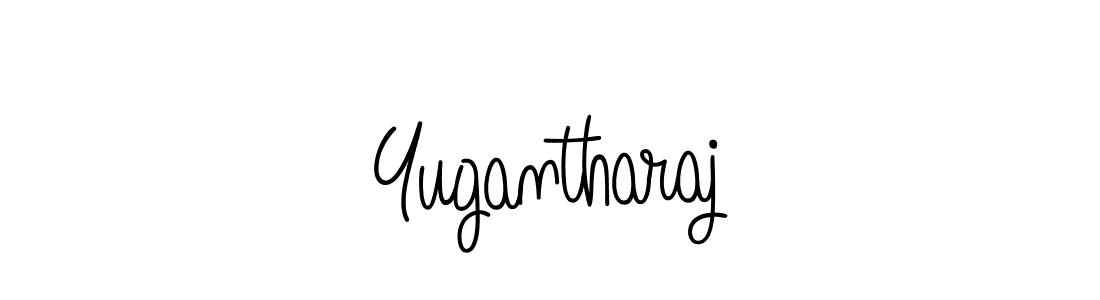How to make Yugantharaj name signature. Use Angelique-Rose-font-FFP style for creating short signs online. This is the latest handwritten sign. Yugantharaj signature style 5 images and pictures png