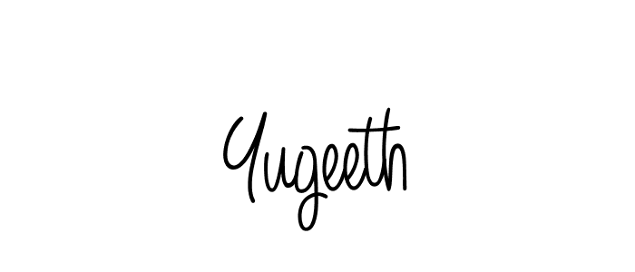 The best way (Angelique-Rose-font-FFP) to make a short signature is to pick only two or three words in your name. The name Yugeeth include a total of six letters. For converting this name. Yugeeth signature style 5 images and pictures png