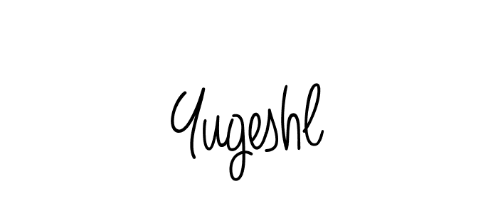 Create a beautiful signature design for name Yugeshl. With this signature (Angelique-Rose-font-FFP) fonts, you can make a handwritten signature for free. Yugeshl signature style 5 images and pictures png