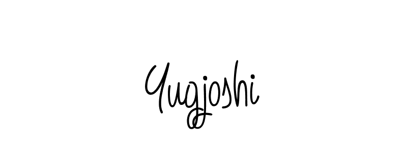 Yugjoshi stylish signature style. Best Handwritten Sign (Angelique-Rose-font-FFP) for my name. Handwritten Signature Collection Ideas for my name Yugjoshi. Yugjoshi signature style 5 images and pictures png