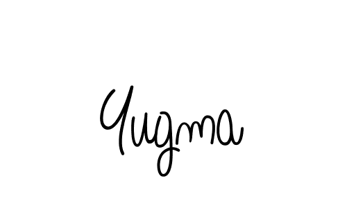 Make a beautiful signature design for name Yugma. With this signature (Angelique-Rose-font-FFP) style, you can create a handwritten signature for free. Yugma signature style 5 images and pictures png