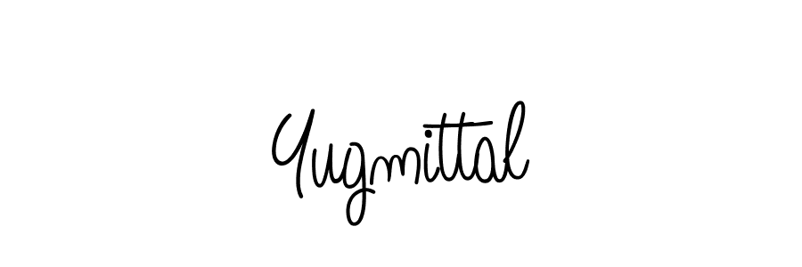 Use a signature maker to create a handwritten signature online. With this signature software, you can design (Angelique-Rose-font-FFP) your own signature for name Yugmittal. Yugmittal signature style 5 images and pictures png