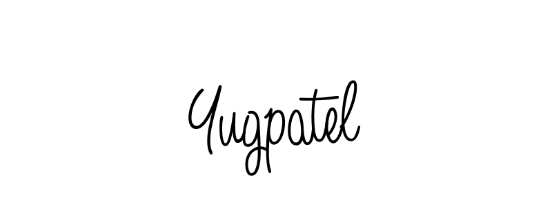 How to Draw Yugpatel signature style? Angelique-Rose-font-FFP is a latest design signature styles for name Yugpatel. Yugpatel signature style 5 images and pictures png