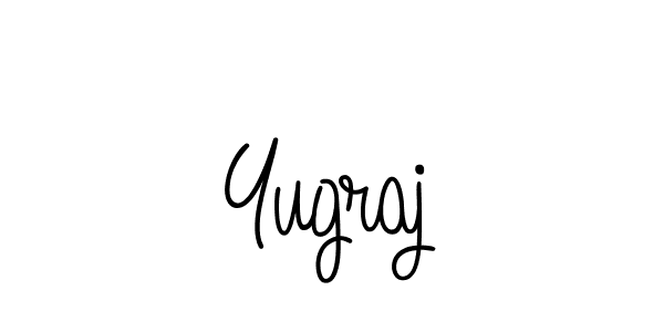 Make a beautiful signature design for name Yugraj. With this signature (Angelique-Rose-font-FFP) style, you can create a handwritten signature for free. Yugraj signature style 5 images and pictures png