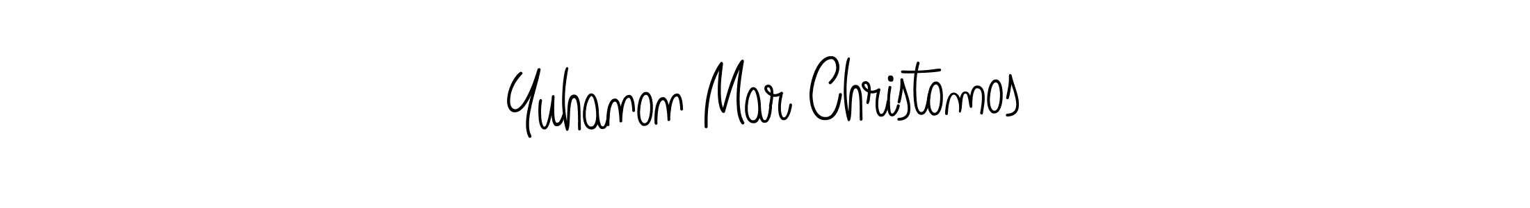 Use a signature maker to create a handwritten signature online. With this signature software, you can design (Angelique-Rose-font-FFP) your own signature for name Yuhanon Mar Christomos. Yuhanon Mar Christomos signature style 5 images and pictures png