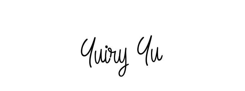 Design your own signature with our free online signature maker. With this signature software, you can create a handwritten (Angelique-Rose-font-FFP) signature for name Yuiry Yu. Yuiry Yu signature style 5 images and pictures png