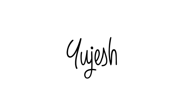 Also we have Yujesh name is the best signature style. Create professional handwritten signature collection using Angelique-Rose-font-FFP autograph style. Yujesh signature style 5 images and pictures png