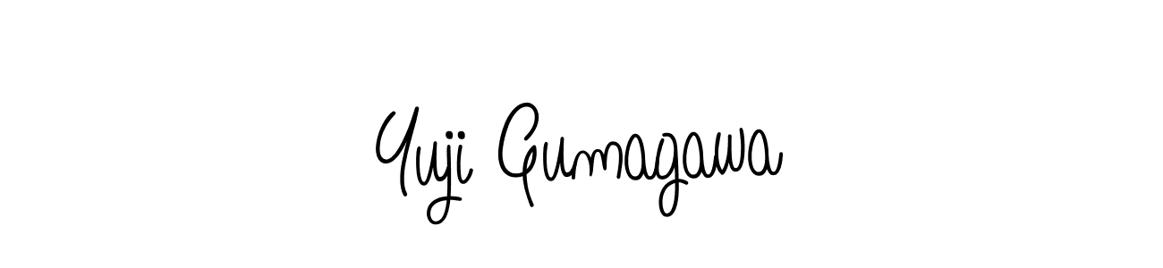 How to make Yuji Gumagawa name signature. Use Angelique-Rose-font-FFP style for creating short signs online. This is the latest handwritten sign. Yuji Gumagawa signature style 5 images and pictures png