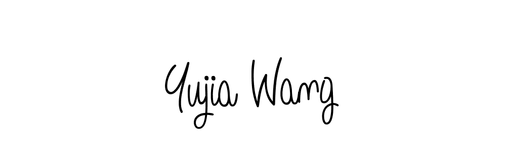 How to make Yujia Wang name signature. Use Angelique-Rose-font-FFP style for creating short signs online. This is the latest handwritten sign. Yujia Wang signature style 5 images and pictures png