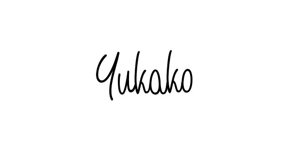 You should practise on your own different ways (Angelique-Rose-font-FFP) to write your name (Yukako) in signature. don't let someone else do it for you. Yukako signature style 5 images and pictures png