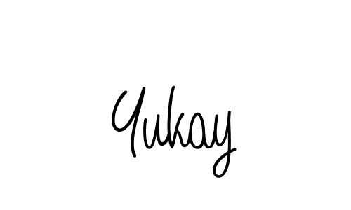 Design your own signature with our free online signature maker. With this signature software, you can create a handwritten (Angelique-Rose-font-FFP) signature for name Yukay. Yukay signature style 5 images and pictures png