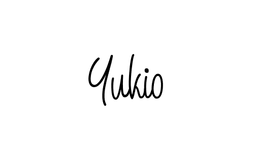 Design your own signature with our free online signature maker. With this signature software, you can create a handwritten (Angelique-Rose-font-FFP) signature for name Yukio. Yukio signature style 5 images and pictures png