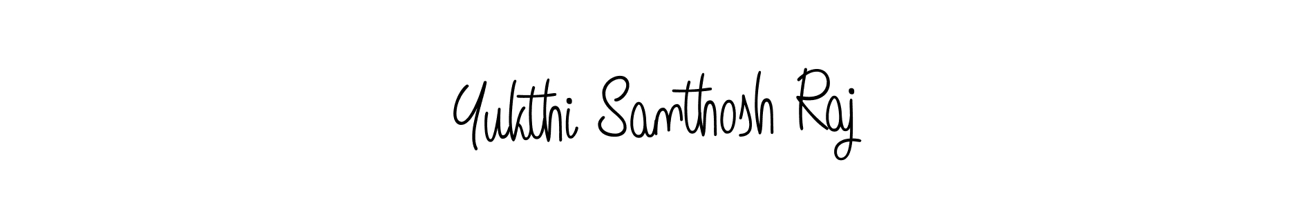 How to make Yukthi Santhosh Raj signature? Angelique-Rose-font-FFP is a professional autograph style. Create handwritten signature for Yukthi Santhosh Raj name. Yukthi Santhosh Raj signature style 5 images and pictures png