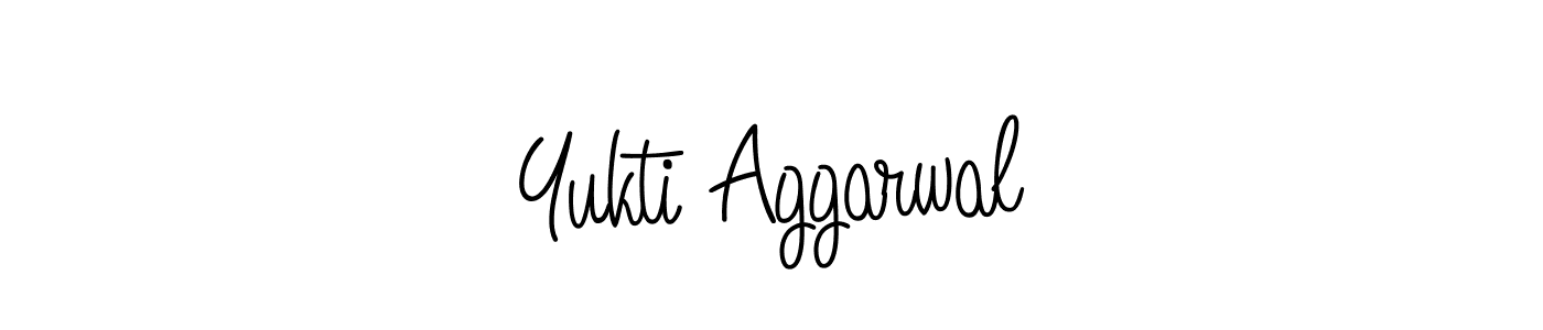 How to make Yukti Aggarwal name signature. Use Angelique-Rose-font-FFP style for creating short signs online. This is the latest handwritten sign. Yukti Aggarwal signature style 5 images and pictures png