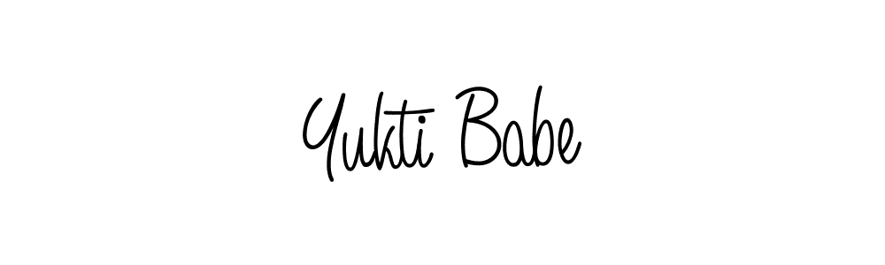 How to make Yukti Babe signature? Angelique-Rose-font-FFP is a professional autograph style. Create handwritten signature for Yukti Babe name. Yukti Babe signature style 5 images and pictures png