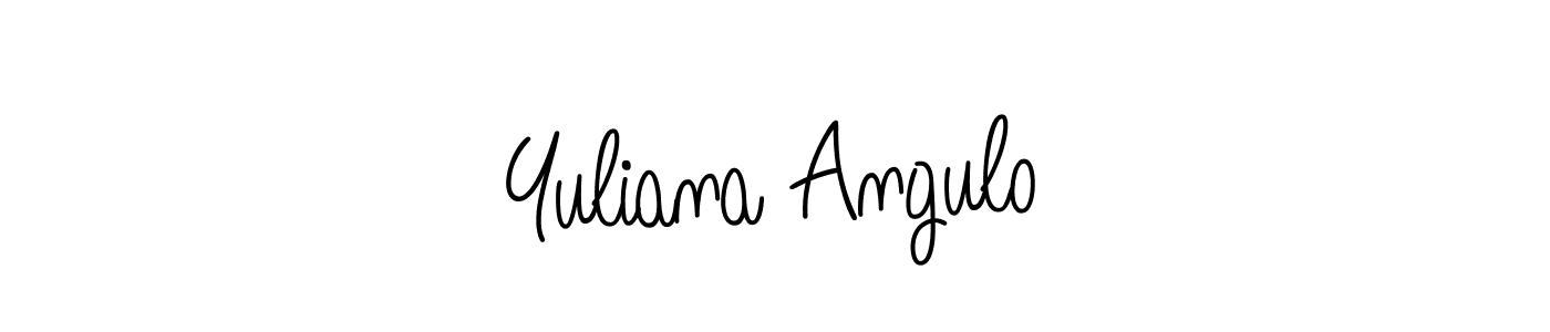 Check out images of Autograph of Yuliana Angulo name. Actor Yuliana Angulo Signature Style. Angelique-Rose-font-FFP is a professional sign style online. Yuliana Angulo signature style 5 images and pictures png