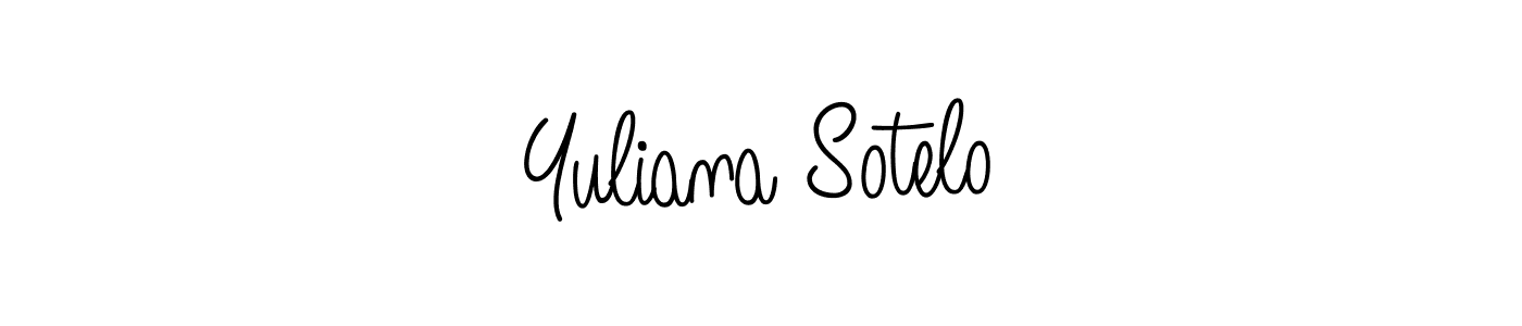 Make a short Yuliana Sotelo signature style. Manage your documents anywhere anytime using Angelique-Rose-font-FFP. Create and add eSignatures, submit forms, share and send files easily. Yuliana Sotelo signature style 5 images and pictures png