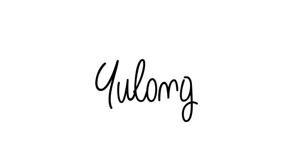 How to Draw Yulong signature style? Angelique-Rose-font-FFP is a latest design signature styles for name Yulong. Yulong signature style 5 images and pictures png