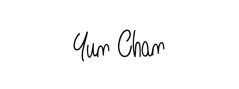 The best way (Angelique-Rose-font-FFP) to make a short signature is to pick only two or three words in your name. The name Yun Chan include a total of six letters. For converting this name. Yun Chan signature style 5 images and pictures png