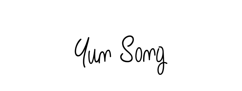 How to make Yun Song name signature. Use Angelique-Rose-font-FFP style for creating short signs online. This is the latest handwritten sign. Yun Song signature style 5 images and pictures png