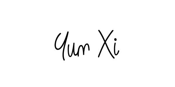 How to make Yun Xi name signature. Use Angelique-Rose-font-FFP style for creating short signs online. This is the latest handwritten sign. Yun Xi signature style 5 images and pictures png