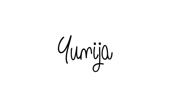 Make a short Yunija signature style. Manage your documents anywhere anytime using Angelique-Rose-font-FFP. Create and add eSignatures, submit forms, share and send files easily. Yunija signature style 5 images and pictures png