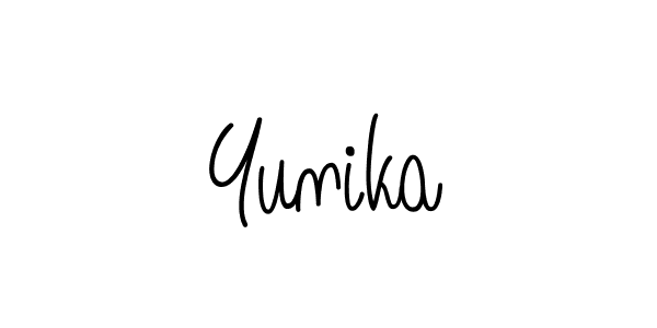 How to Draw Yunika signature style? Angelique-Rose-font-FFP is a latest design signature styles for name Yunika. Yunika signature style 5 images and pictures png