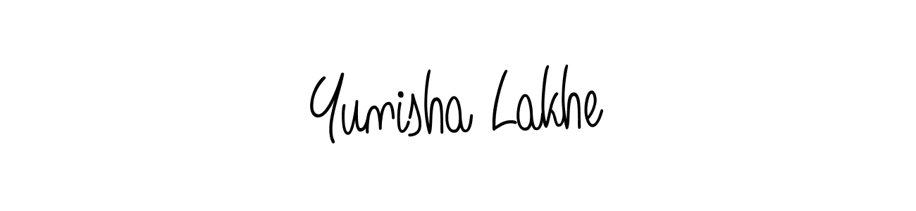 Here are the top 10 professional signature styles for the name Yunisha Lakhe. These are the best autograph styles you can use for your name. Yunisha Lakhe signature style 5 images and pictures png