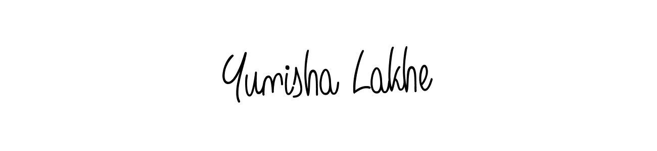 Also You can easily find your signature by using the search form. We will create Yunisha Lakhe name handwritten signature images for you free of cost using Angelique-Rose-font-FFP sign style. Yunisha Lakhe signature style 5 images and pictures png