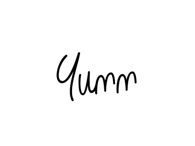 The best way (Angelique-Rose-font-FFP) to make a short signature is to pick only two or three words in your name. The name Yunn include a total of six letters. For converting this name. Yunn signature style 5 images and pictures png
