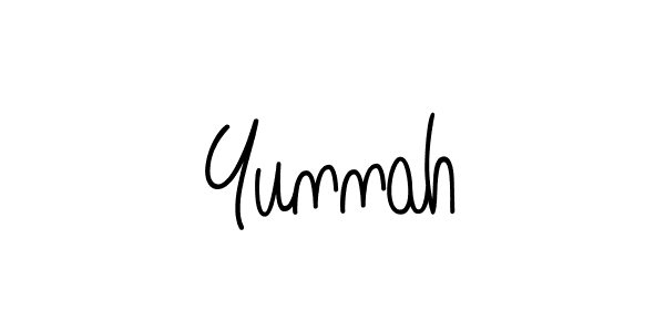 How to Draw Yunnah signature style? Angelique-Rose-font-FFP is a latest design signature styles for name Yunnah. Yunnah signature style 5 images and pictures png