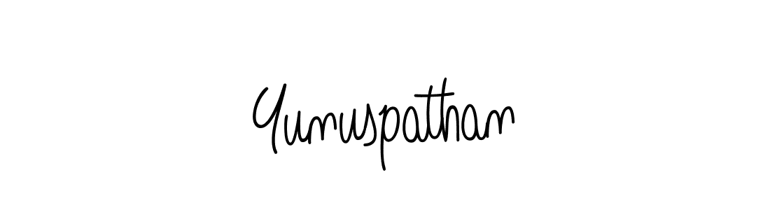 How to make Yunuspathan signature? Angelique-Rose-font-FFP is a professional autograph style. Create handwritten signature for Yunuspathan name. Yunuspathan signature style 5 images and pictures png