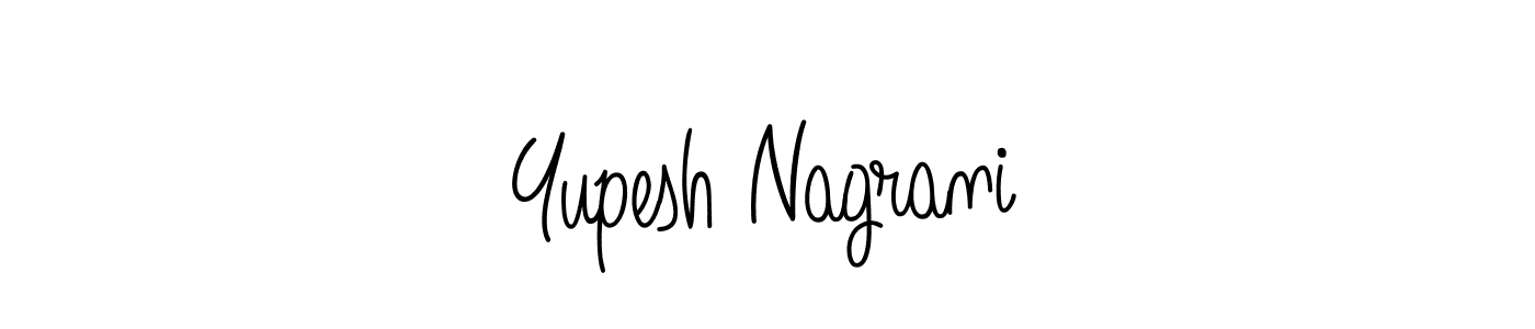 Yupesh Nagrani stylish signature style. Best Handwritten Sign (Angelique-Rose-font-FFP) for my name. Handwritten Signature Collection Ideas for my name Yupesh Nagrani. Yupesh Nagrani signature style 5 images and pictures png