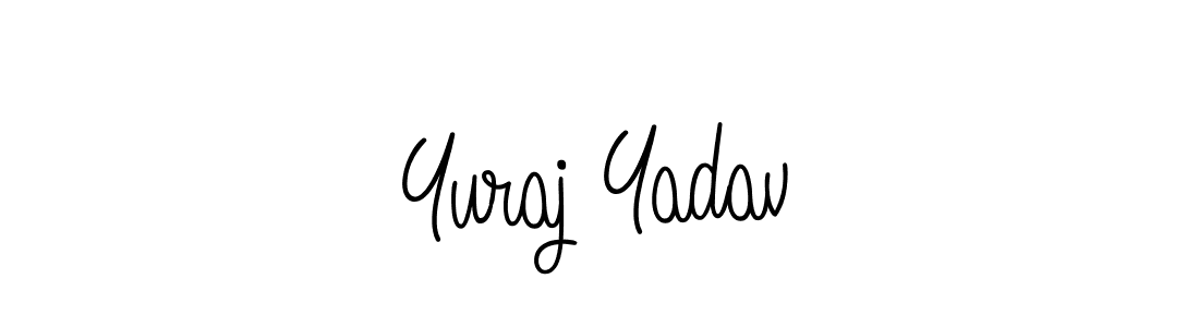 Make a beautiful signature design for name Yuraj Yadav. With this signature (Angelique-Rose-font-FFP) style, you can create a handwritten signature for free. Yuraj Yadav signature style 5 images and pictures png