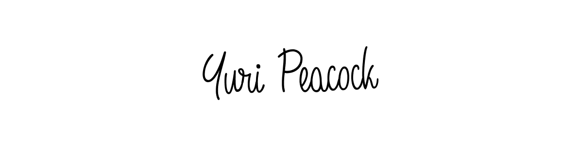Use a signature maker to create a handwritten signature online. With this signature software, you can design (Angelique-Rose-font-FFP) your own signature for name Yuri Peacock. Yuri Peacock signature style 5 images and pictures png