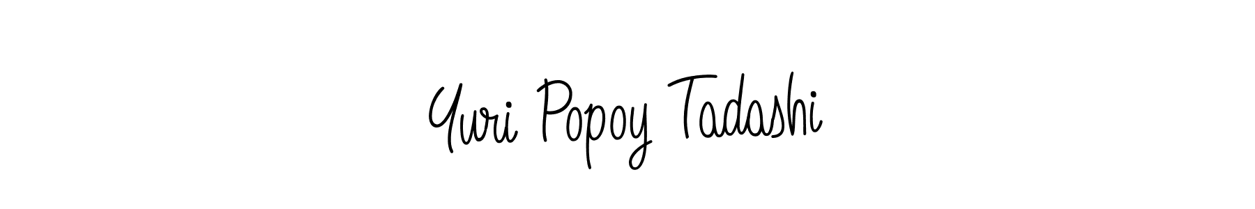 Yuri Popoy Tadashi stylish signature style. Best Handwritten Sign (Angelique-Rose-font-FFP) for my name. Handwritten Signature Collection Ideas for my name Yuri Popoy Tadashi. Yuri Popoy Tadashi signature style 5 images and pictures png