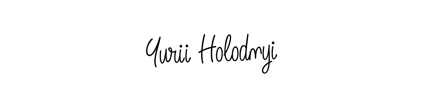 Make a beautiful signature design for name Yurii Holodnyi. With this signature (Angelique-Rose-font-FFP) style, you can create a handwritten signature for free. Yurii Holodnyi signature style 5 images and pictures png