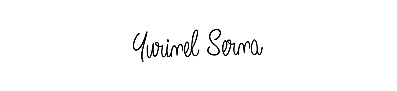 The best way (Angelique-Rose-font-FFP) to make a short signature is to pick only two or three words in your name. The name Yurinel Serna include a total of six letters. For converting this name. Yurinel Serna signature style 5 images and pictures png